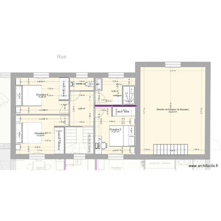 Eberle 5. Plan de 17 pièces et 242 m2