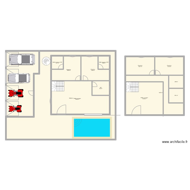 maison ghazaouet 2026. Plan de 14 pièces et 439 m2