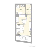 Plan T1 Cessole - Aménagement V2
