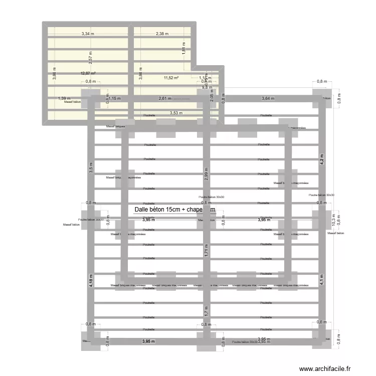 Noordpeene 2. Plan de 5 et 113 m² Noordpeene 2. Plan de 5 et 113 m²