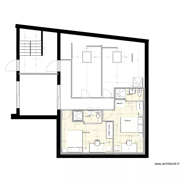 2&egrave;m D veux. Plan de 