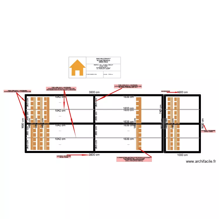 PORTAIL VIALA. Plan de 