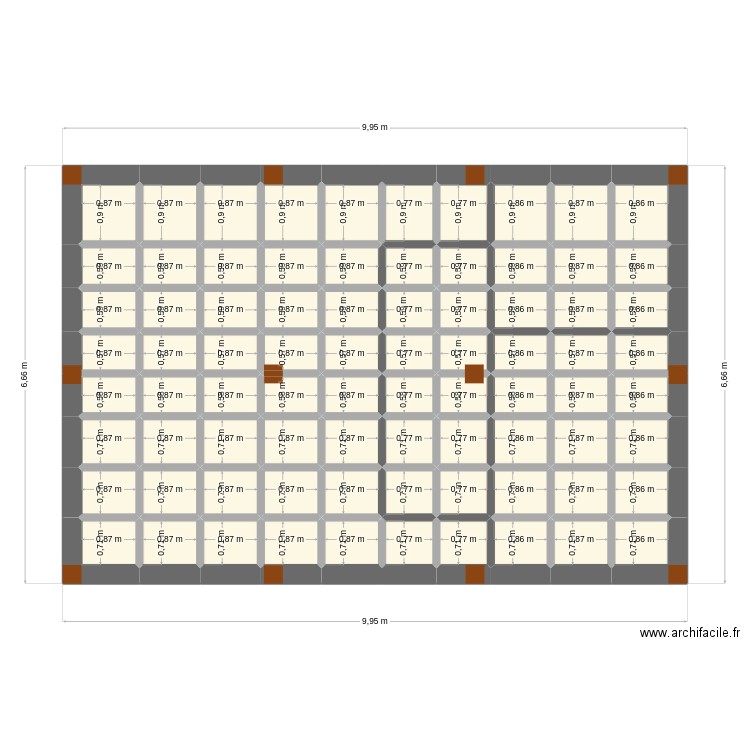 2ch 55m2 new2 plancher. Plan de 80 pièces et 45 m2