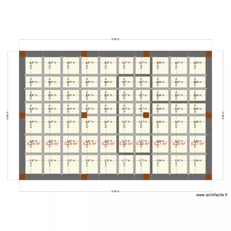 2ch 55m2 new2 plancher. Plan de 