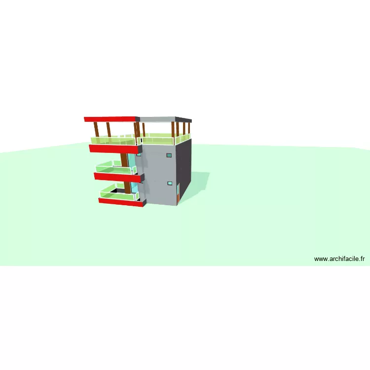 BUNGALOW N01. Plan de 12  et 228 m²