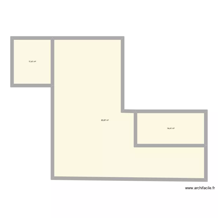 maison. Plan de 3 pièces et 110 m²