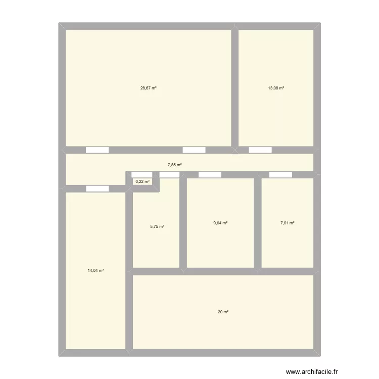 VO 2026 vs2. Plan de 9 pièces et 106 m²