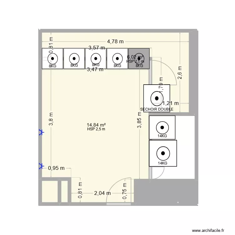 Plan. Plan de 5 Pièces et 23 m² Plan. Plan de 5 Pièces et 23 m²
