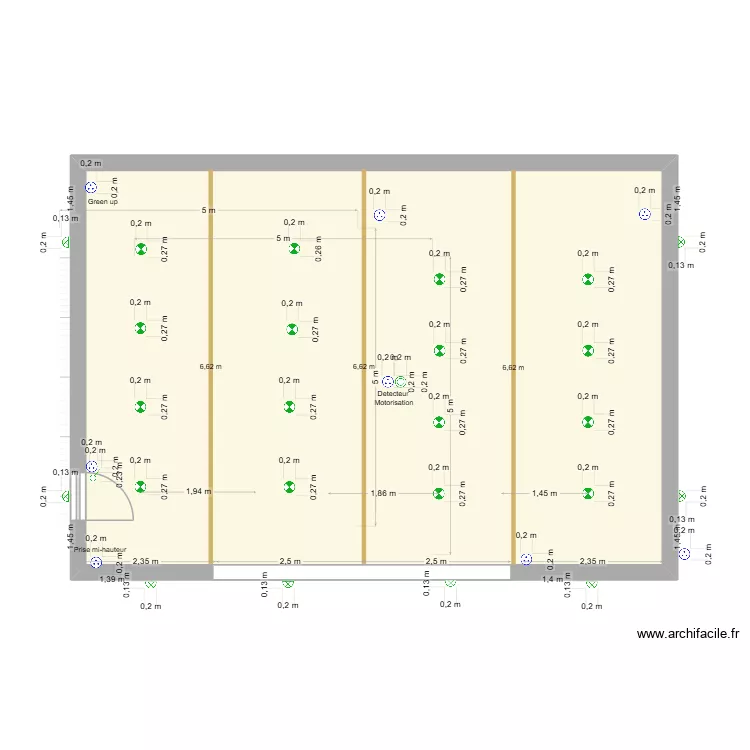 Bussereau. Plan de 1  et 64 m²
