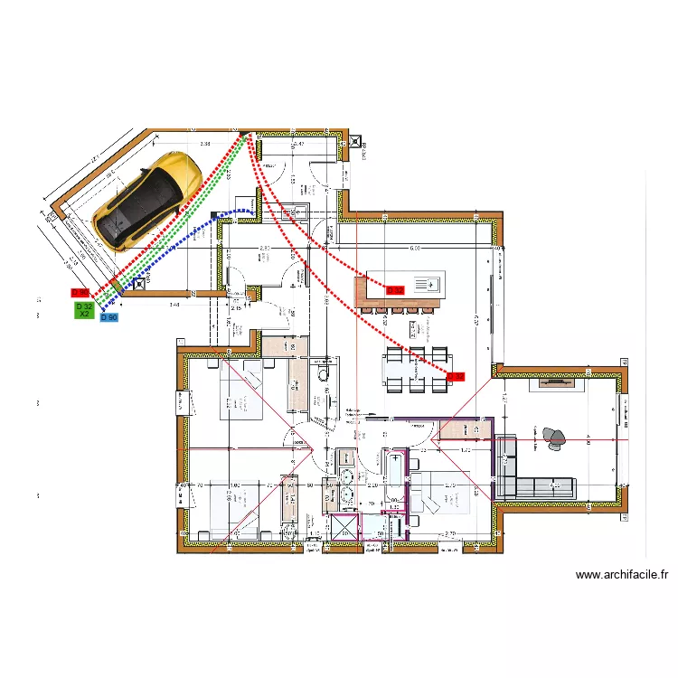 VRIGNAUD GUILBAUD FOURREAUX. Plan de 