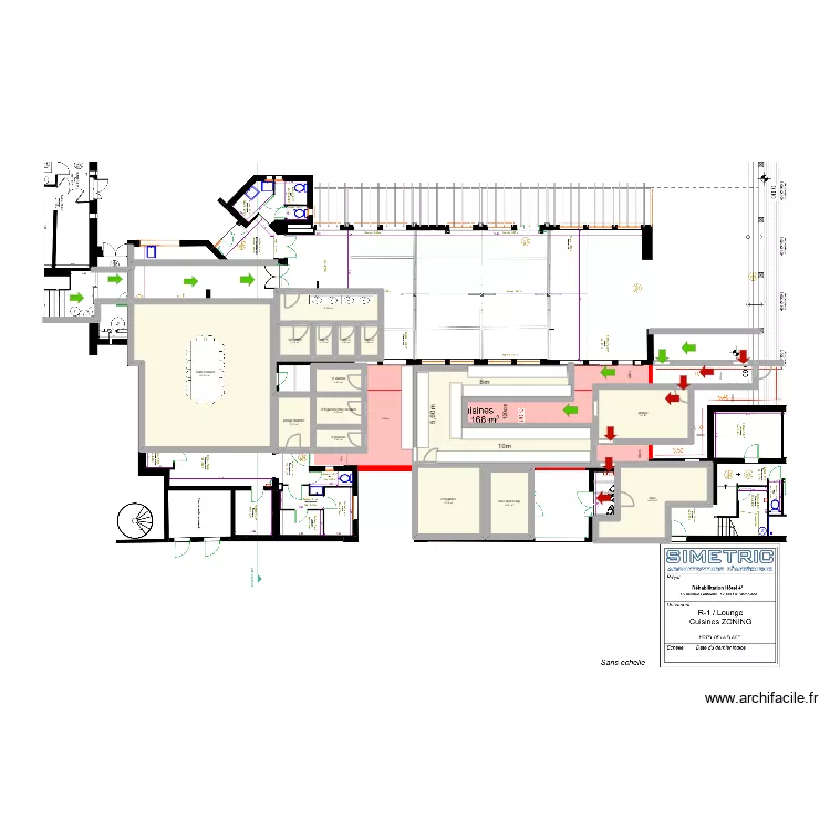 cuisine ronce. Plan de 