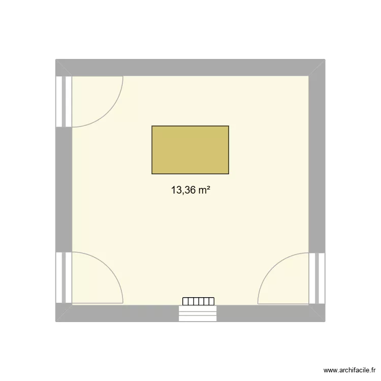 salon Sorée. Plan de 1 et 13 m² salon Sorée. Plan de 1 et 13 m²