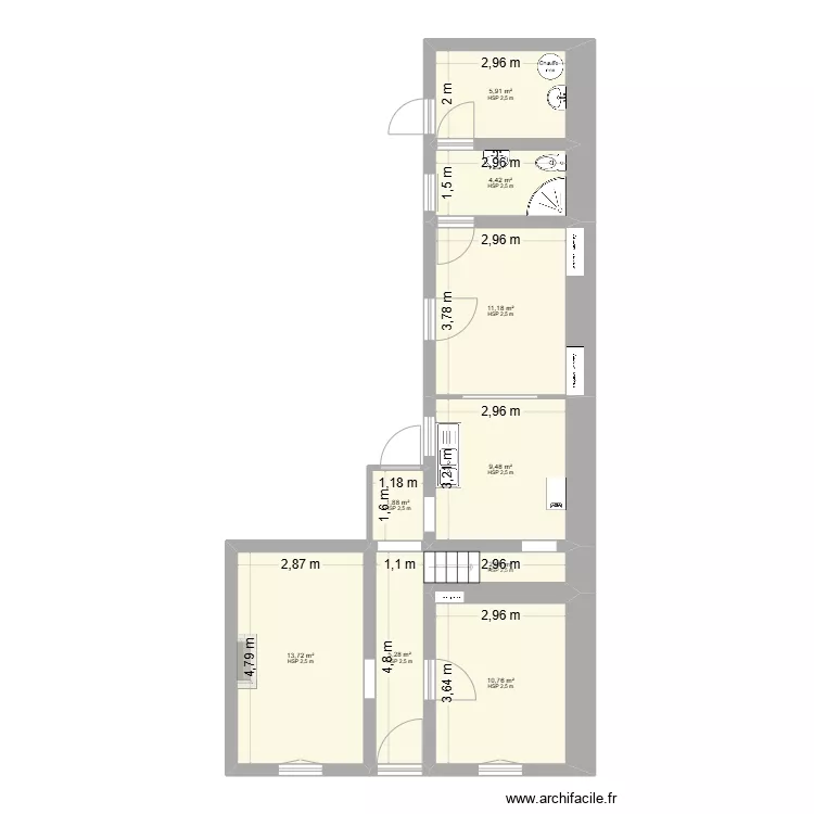 Croquis Rdc existant - Kanga. Plan de 