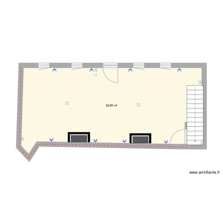 maison rdc. Plan de 0 pièce et 0 m2