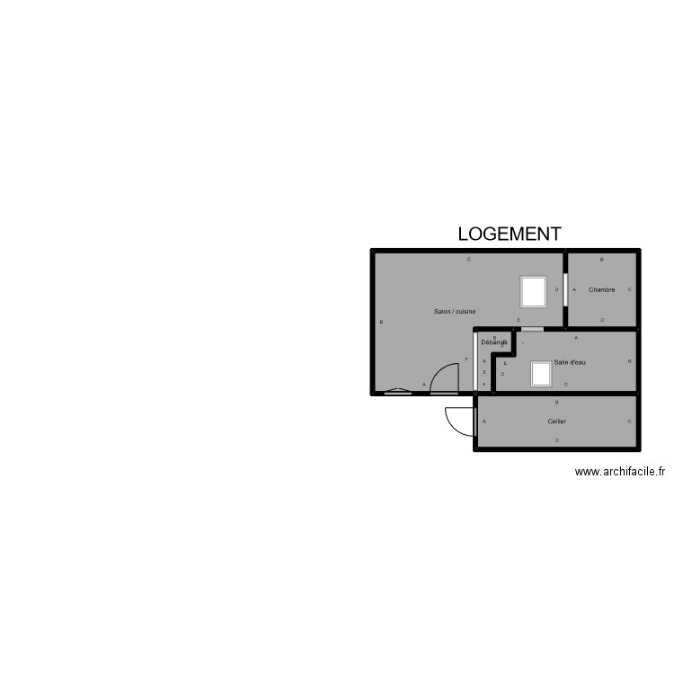 gillard plomb. Plan de 0 pièce et 0 m2