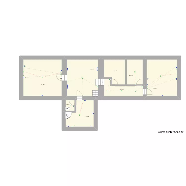 camille etage. Plan de 