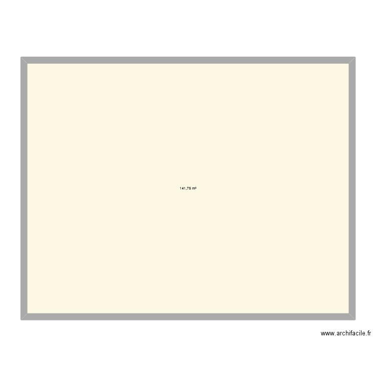 my work. Plan de 1 pièce et 142 m2