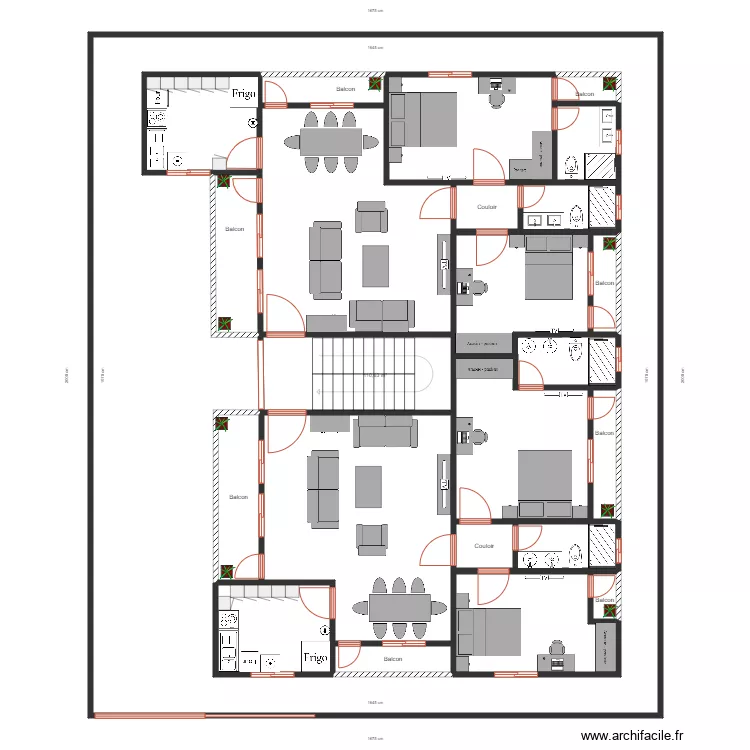 plan r+1 02 apparts am&eacute;nagement . Plan de 