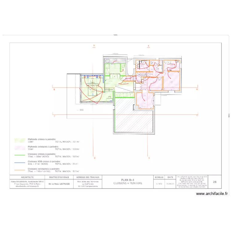 LESTRADE ELEC R+1. Plan de LESTRADE ELEC R+1. Plan de
