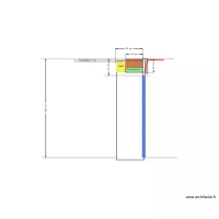 plan split chambre bleue