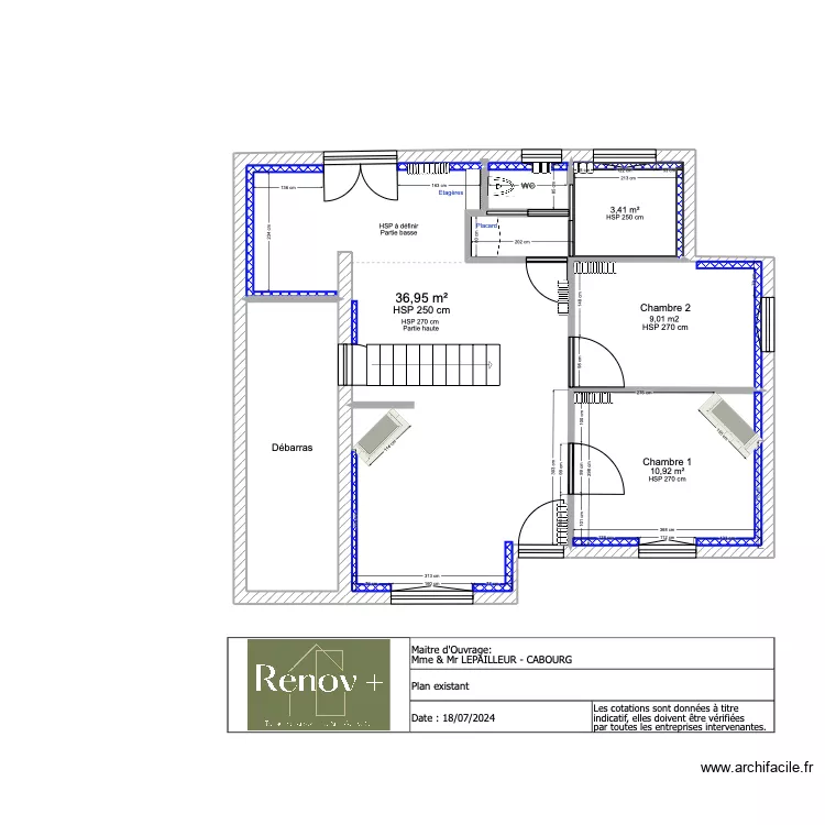 brouillon Plan agencement LEPAILLEUR - Cabourg. Plan de brouillon Plan agencement LEPAILLEUR - Cabourg. Plan de