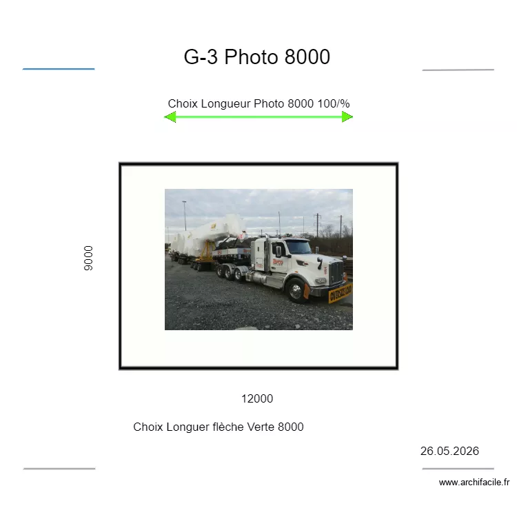 G-3/6 Photo 8000. Plan de 