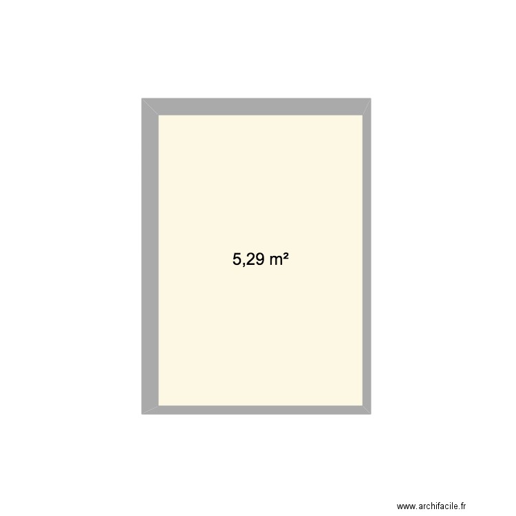 salle de bains. Plan de 1 pièce et 5 m2
