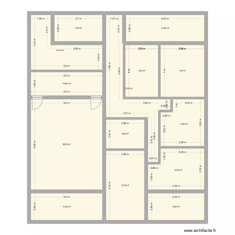 NOUV. Plan de 14 et 191 m² NOUV. Plan de 14 et 191 m²