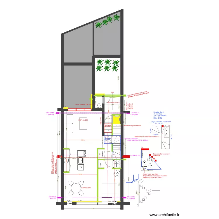 BAUCQ 77 3e &eacute;tage def. Plan de 9  et 99 m²