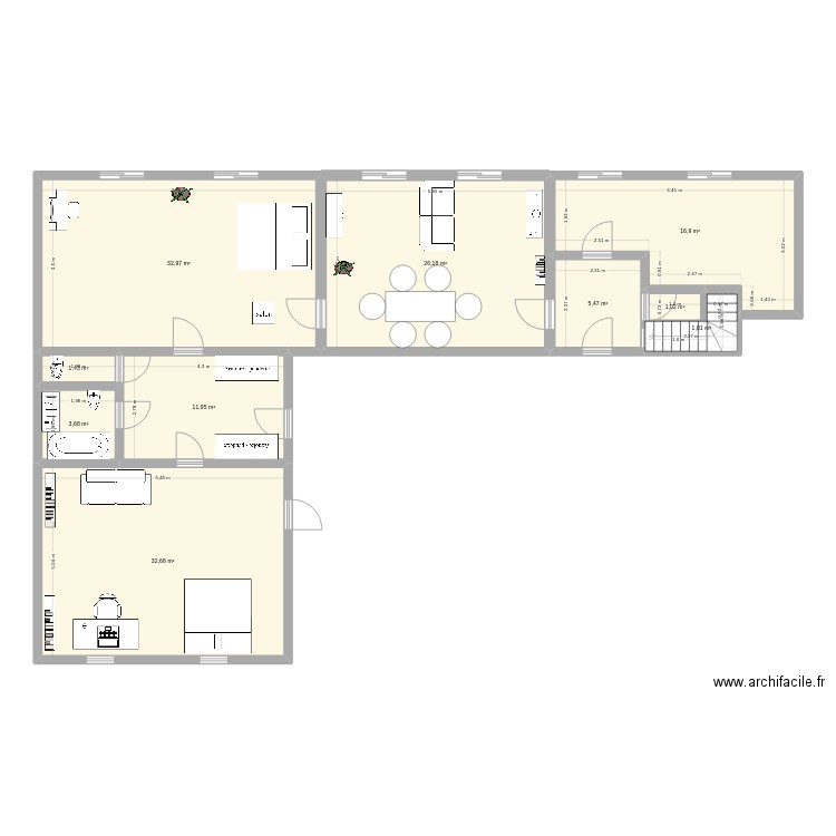 PlanSylvabelle3. Plan de 10 pièces et 134 m2