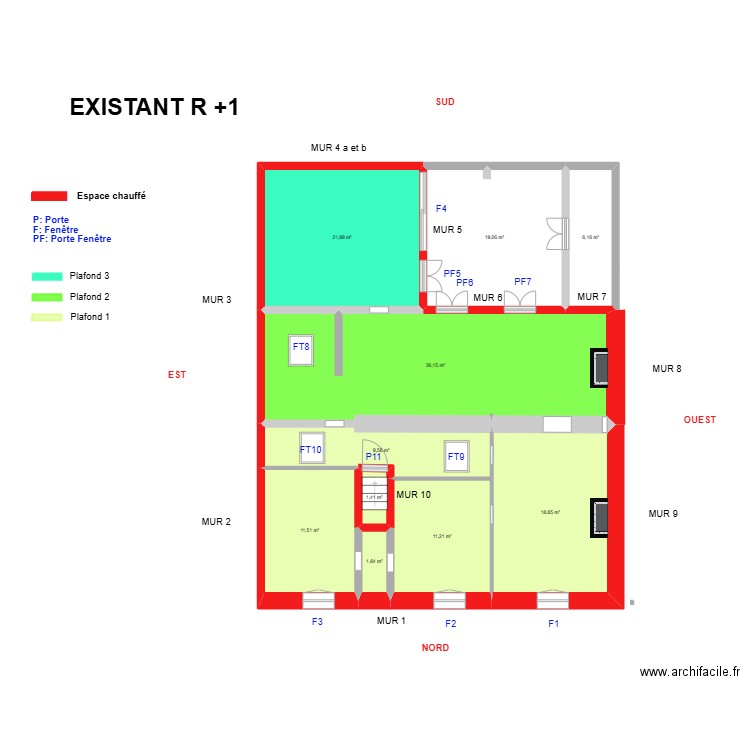 CHOUIAH_ Projet. Plan de 17 pièces et 273 m2