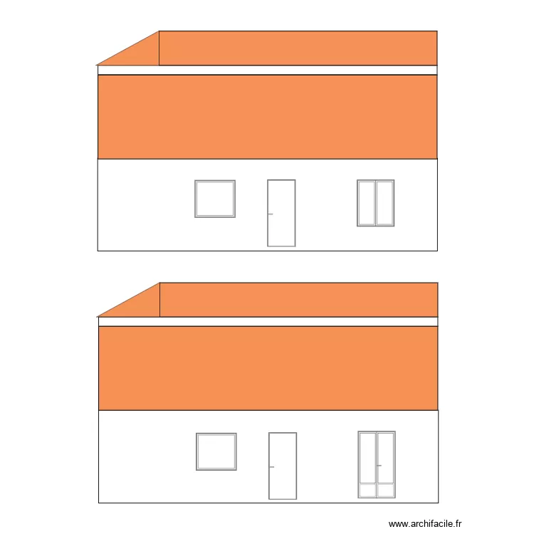 façade 1. Plan de façade 1. Plan de