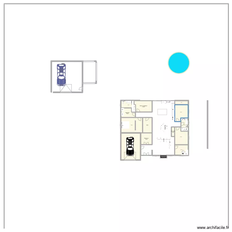 Maison 1etageetdemi. Plan de 