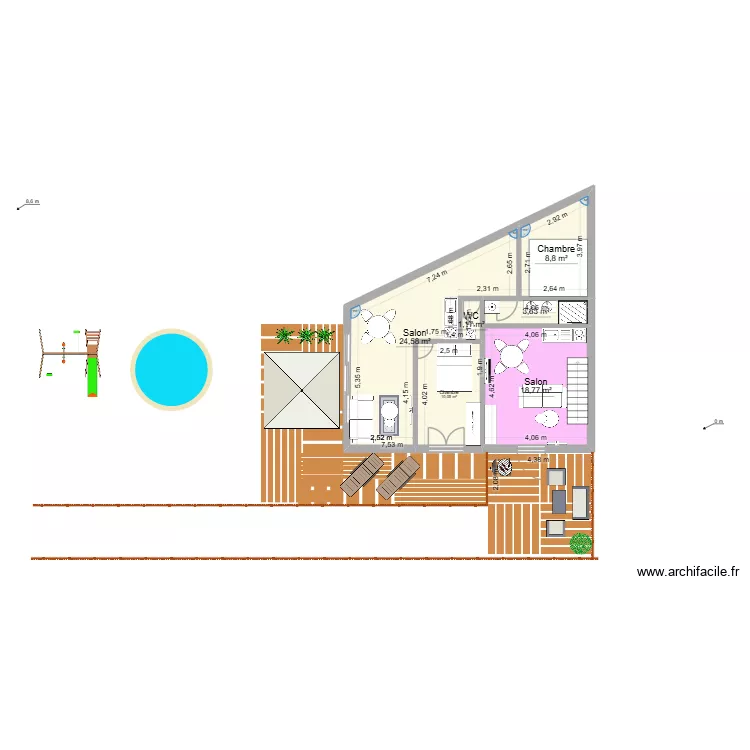 APPART + STUDIO MOZART 23 fev. Plan de 12  et 150 m²