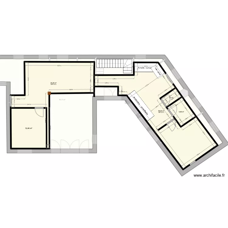 Tessancourt etagev4. Plan de 12  et 206 m²