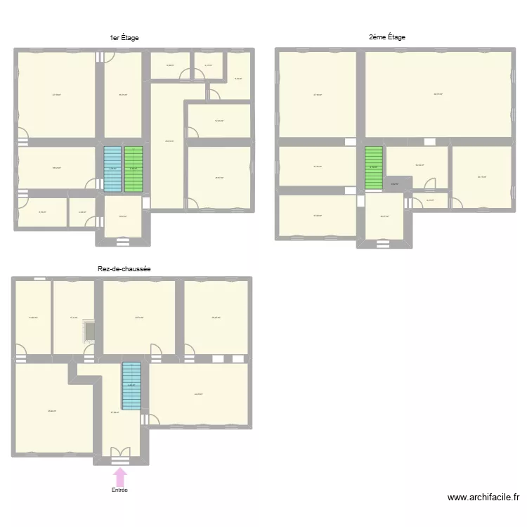 Maison Rosi&egrave;res aux Salines. Plan de 32  et 557 m²