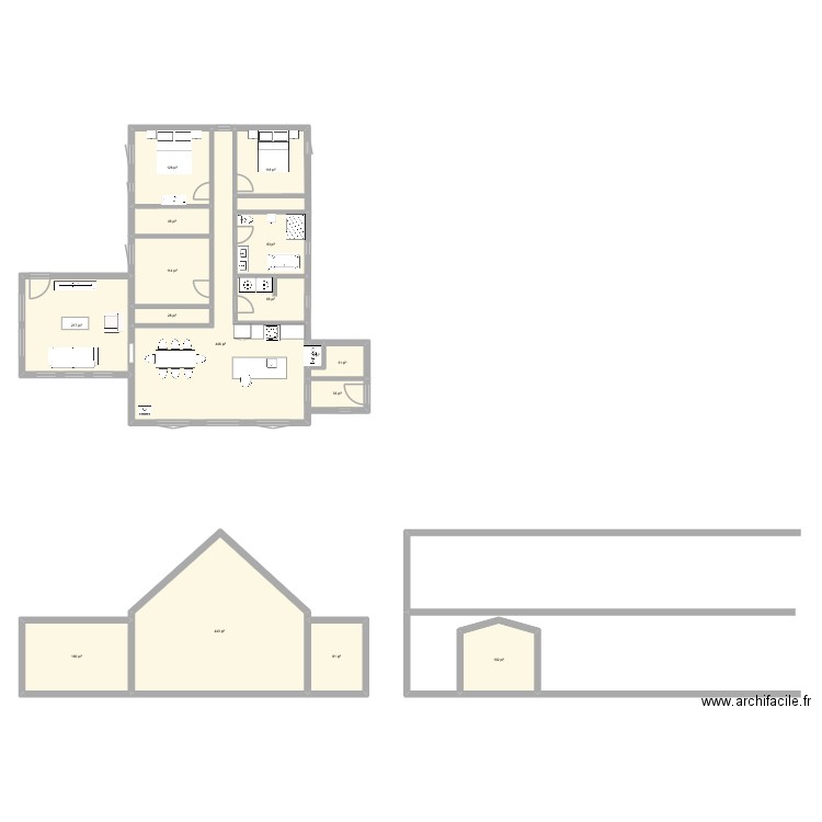 Maison 2025 v2. Plan de 16 pièces et 196 m2