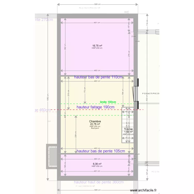 CRUZIN 20 Route de Taudinat. Plan de 