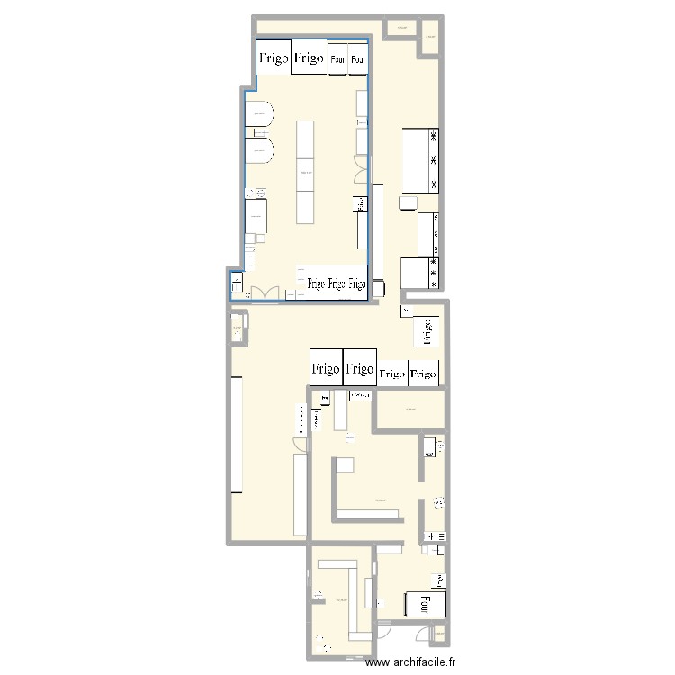 plan boulangerie maxime. Plan de 9 pièces et 383 m2