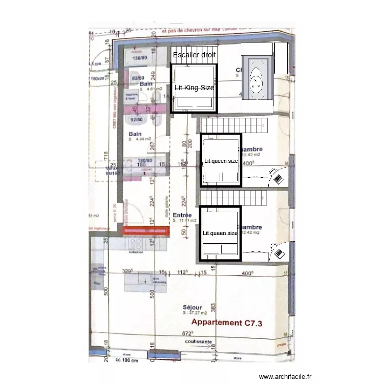 Mezzanine dans les chambres. Plan de Mezzanine dans les chambres. Plan de