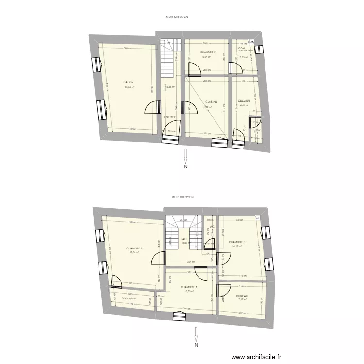 HENNUYER TX LOURD. Plan de 