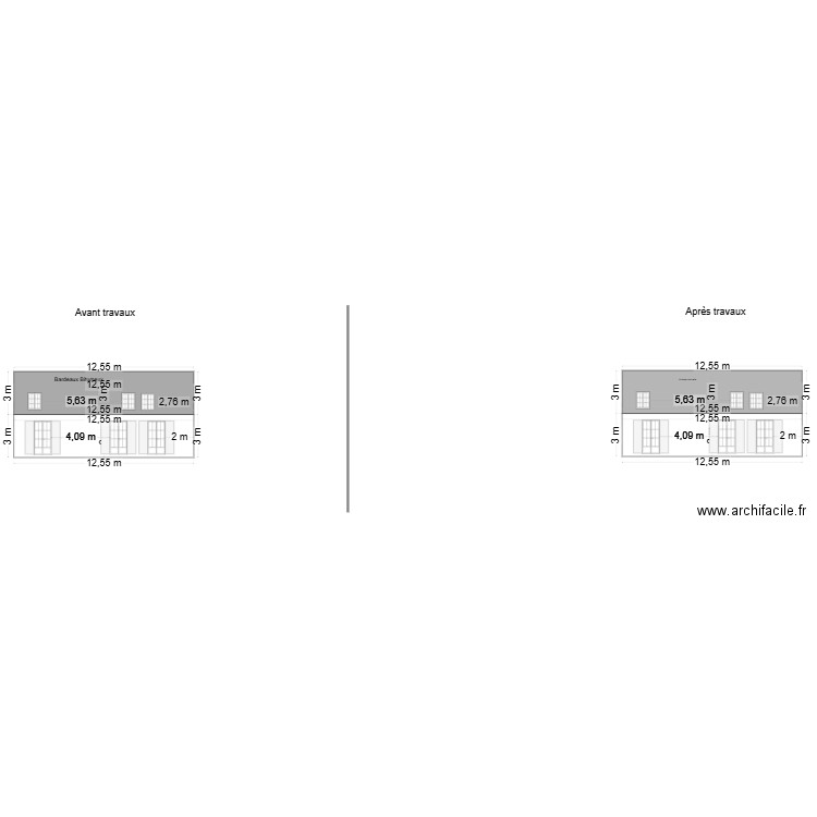 Facade arriere toiture. Plan de 0 pièce et 0 m2