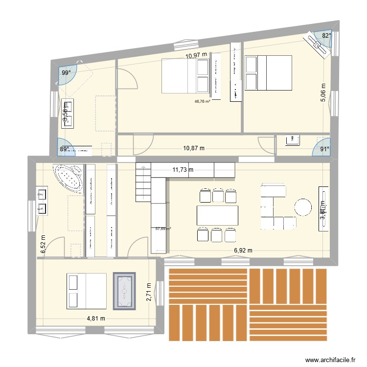 cap d\'antibes 3. Plan de 0 pièce et 0 m2