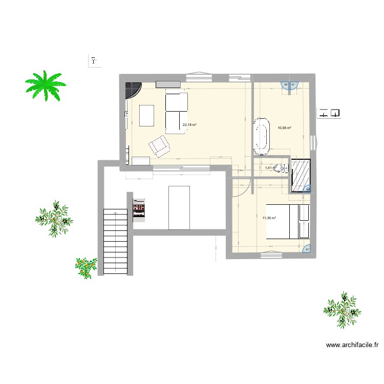 Maison Sardaigne plan ESSAI. Plan de 0 pièce et 0 m2