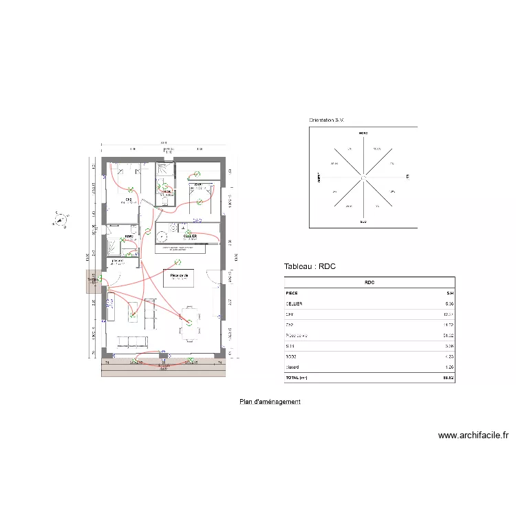 MOREAU ARBOR. Plan de 