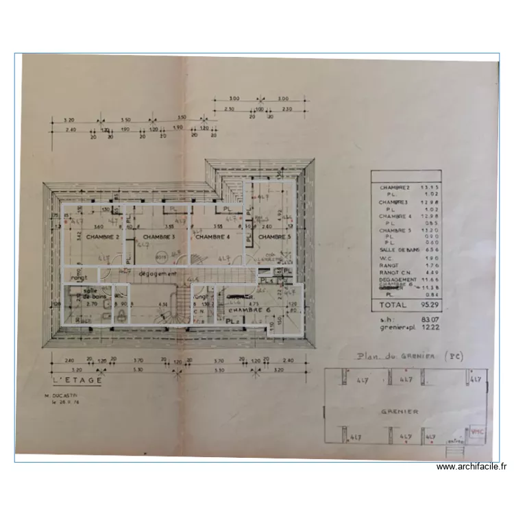 La Coul&eacute;e R1. Plan de 
