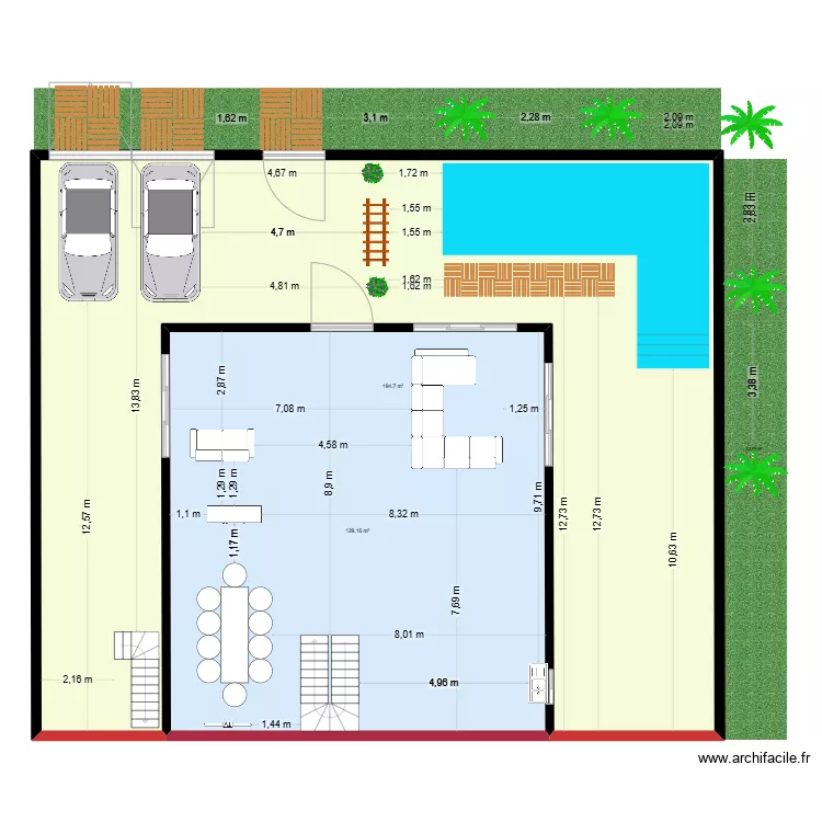 villa. Plan de 