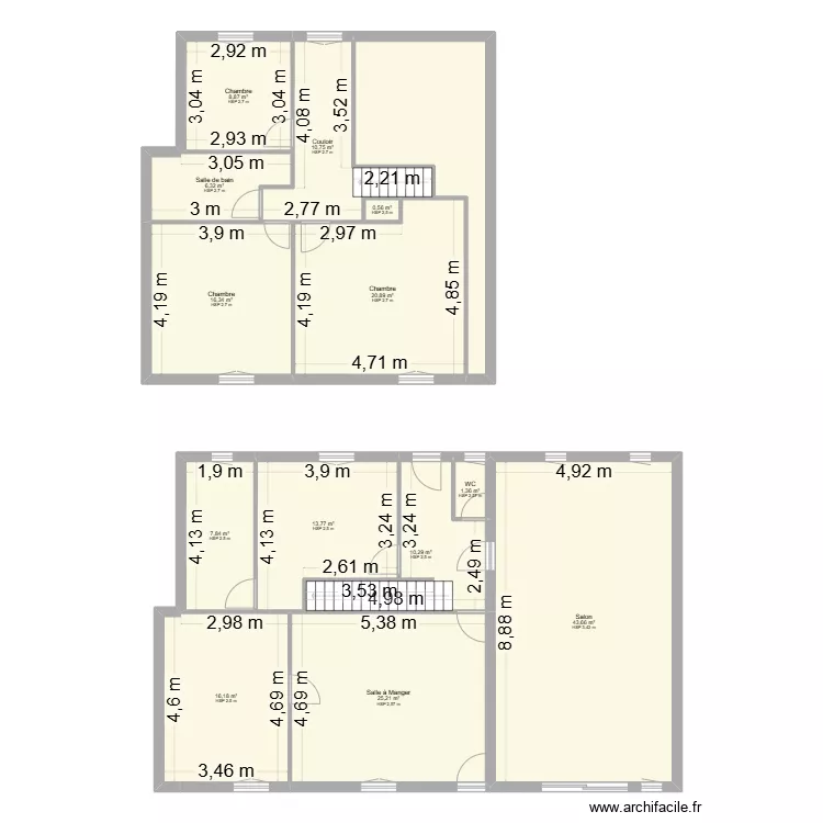 Bruneau Logement 2. Plan de 