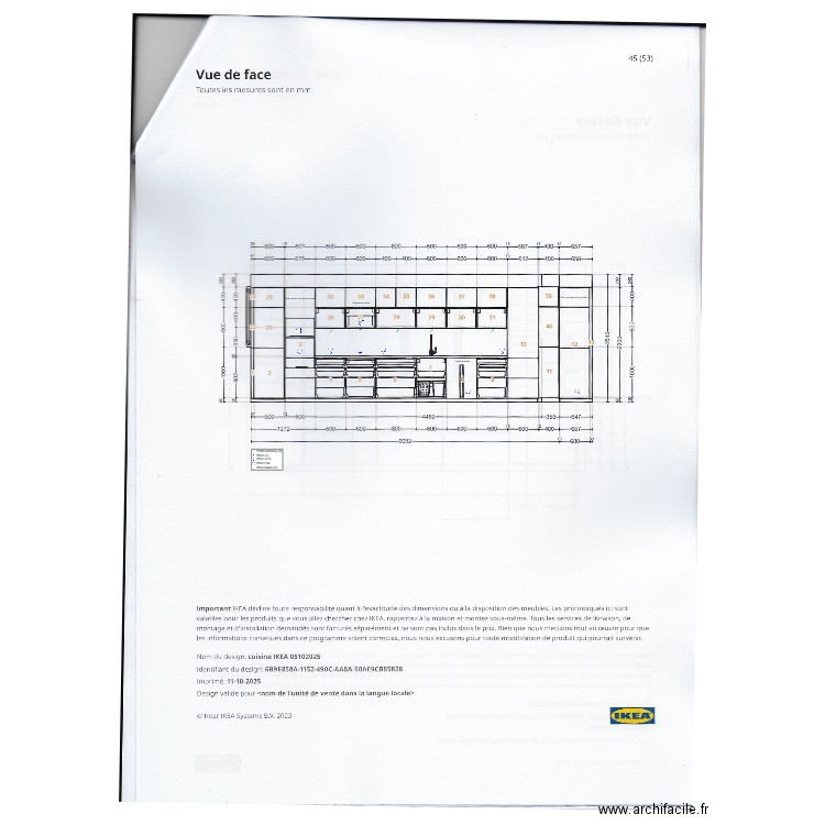 Plan électrique cusine. Plan de 0 pièce et 0 m2
