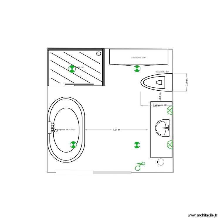 Projet_Diane B_6. Plan de 1 pièce et 7 m2